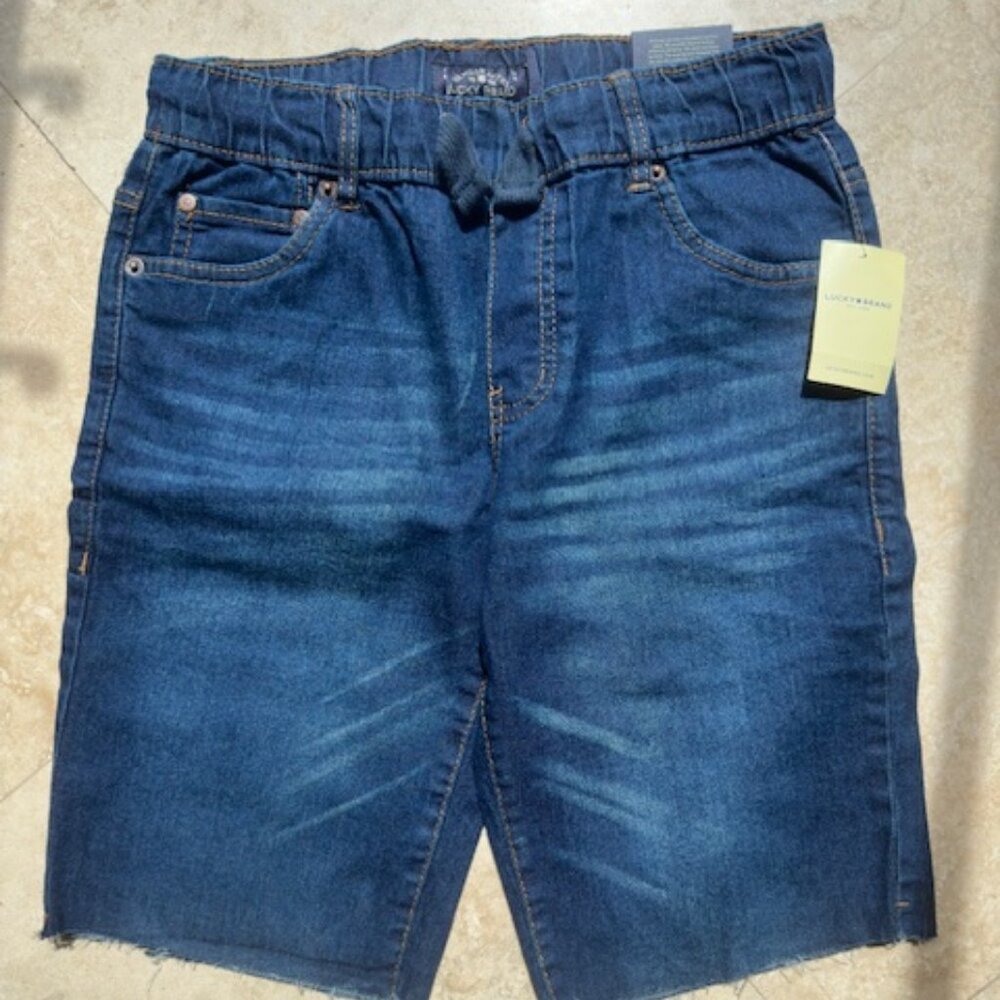Lucky Brand Classic Straight Stretch Shorts Size L 14/16 Boys Jean Shorts